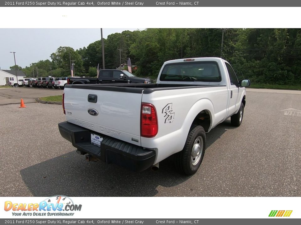 2011 Ford F250 Super Duty XL Regular Cab 4x4 Oxford White / Steel Gray Photo #7