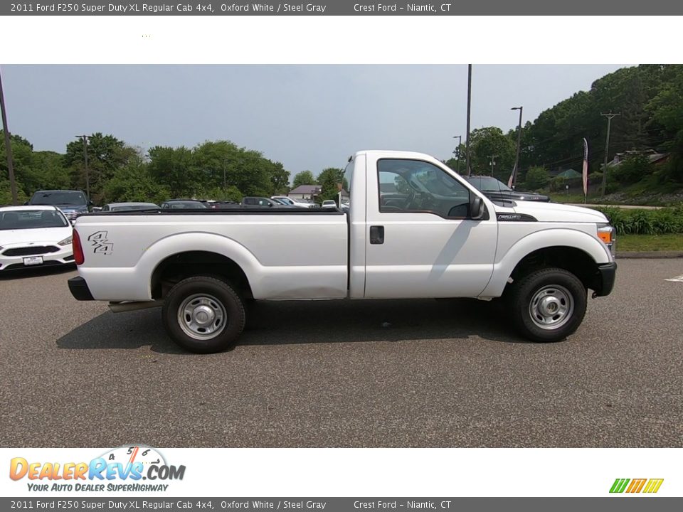 2011 Ford F250 Super Duty XL Regular Cab 4x4 Oxford White / Steel Gray Photo #8