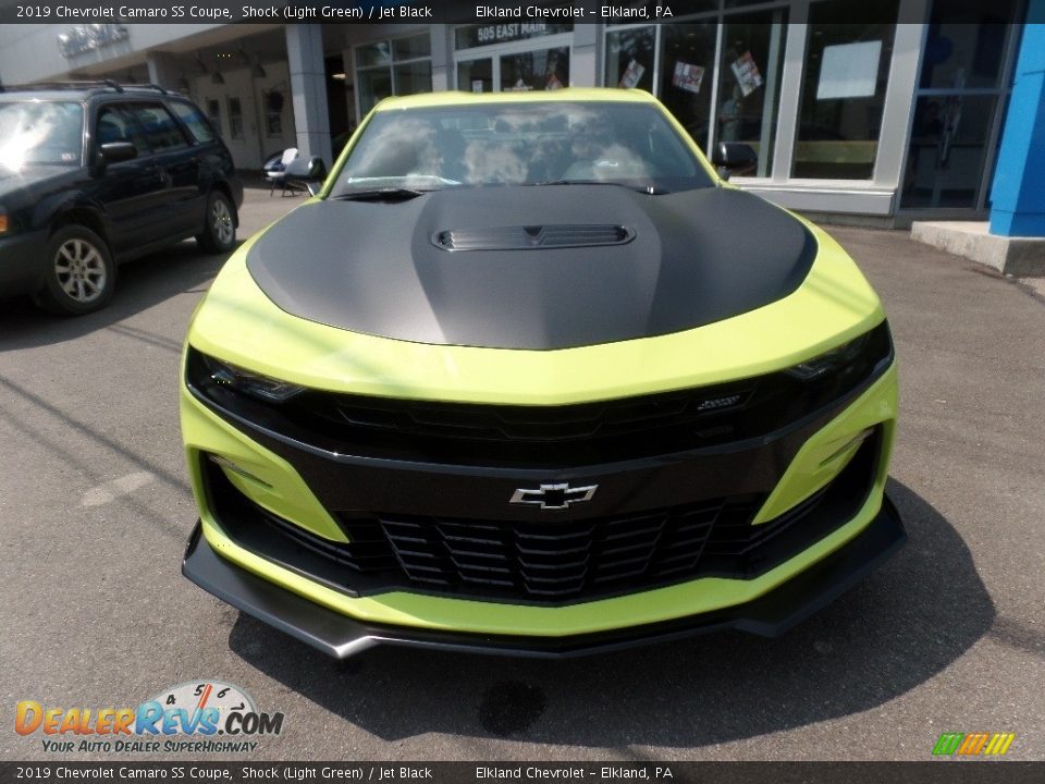 2019 Chevrolet Camaro SS Coupe Shock (Light Green) / Jet Black Photo #3