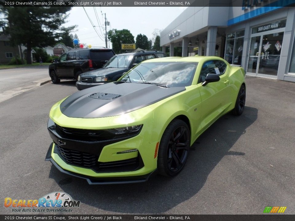 2019 Chevrolet Camaro SS Coupe Shock (Light Green) / Jet Black Photo #4