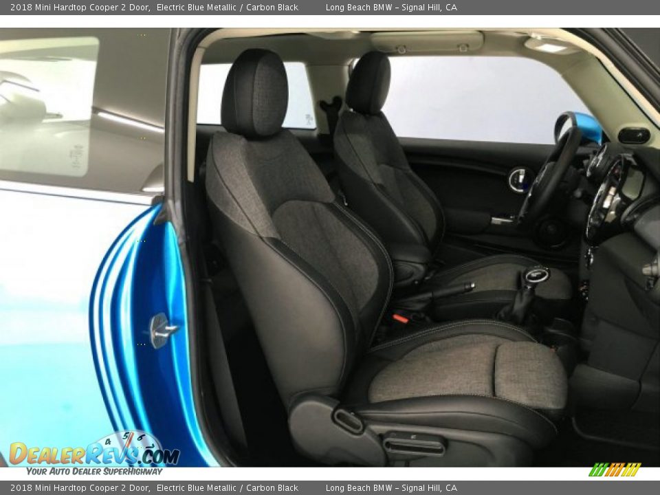 2018 Mini Hardtop Cooper 2 Door Electric Blue Metallic / Carbon Black Photo #6