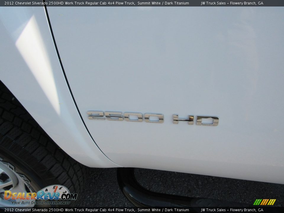 2012 Chevrolet Silverado 2500HD Work Truck Regular Cab 4x4 Plow Truck Summit White / Dark Titanium Photo #36