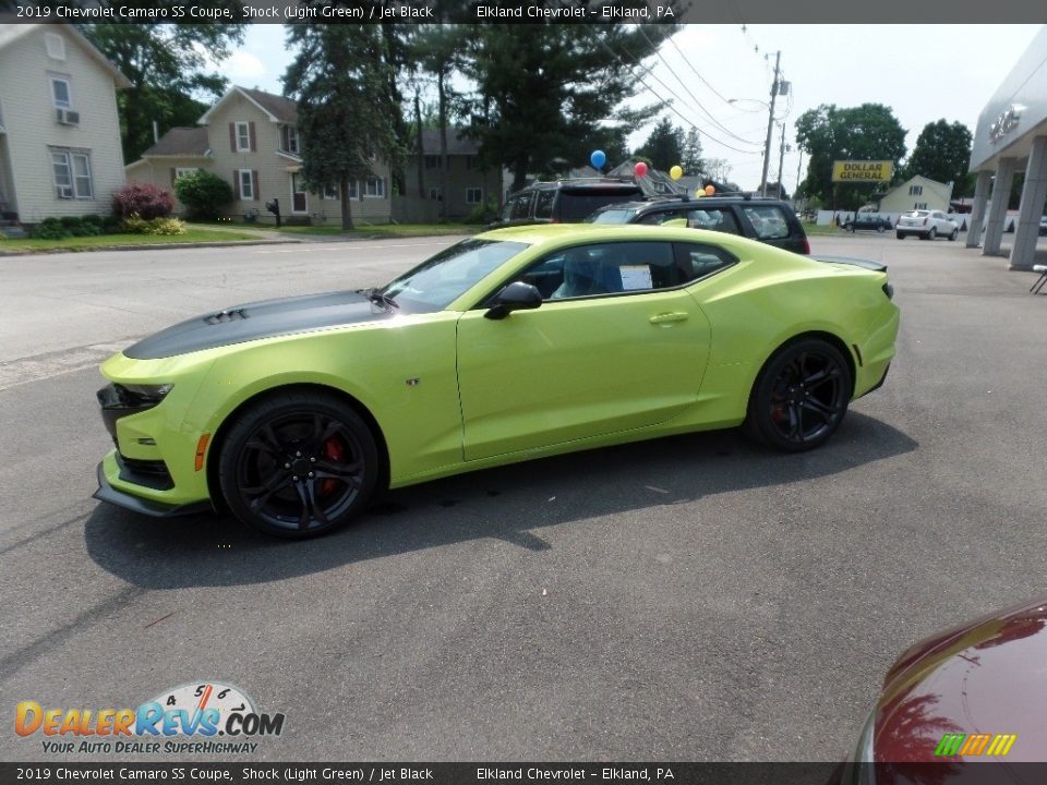 2019 Chevrolet Camaro SS Coupe Shock (Light Green) / Jet Black Photo #5