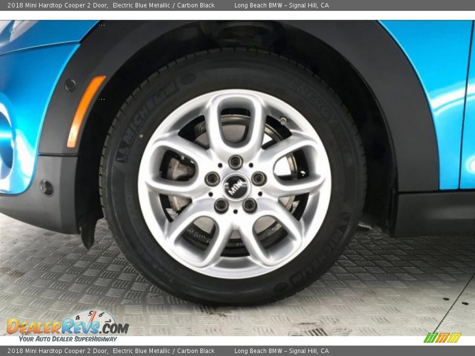 2018 Mini Hardtop Cooper 2 Door Electric Blue Metallic / Carbon Black Photo #8