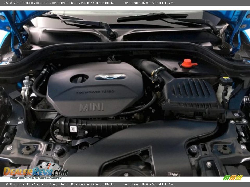 2018 Mini Hardtop Cooper 2 Door Electric Blue Metallic / Carbon Black Photo #9