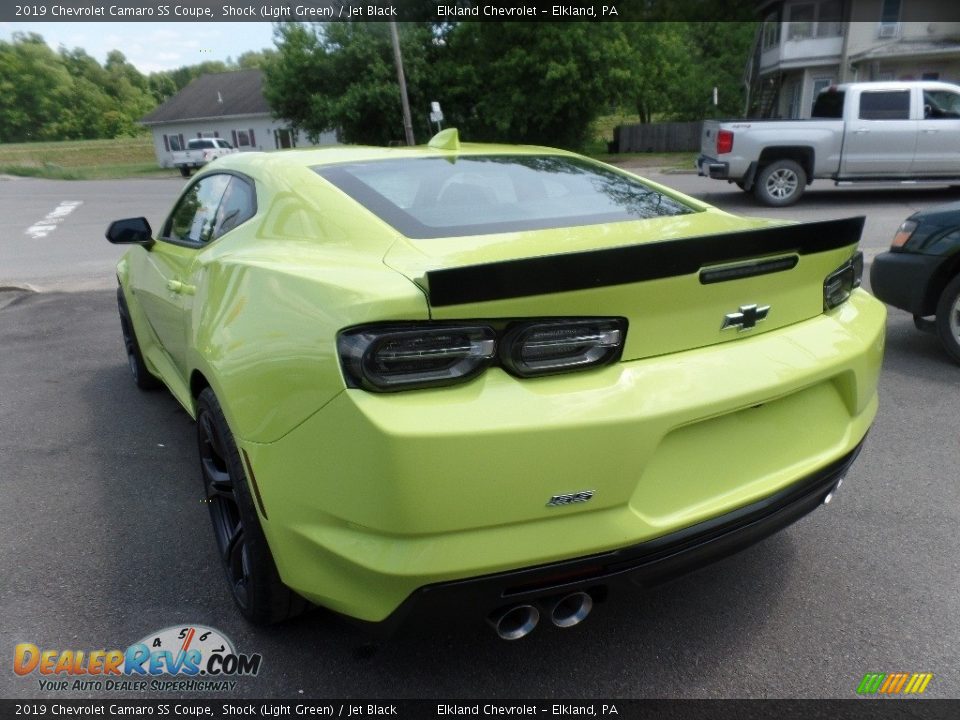 2019 Chevrolet Camaro SS Coupe Shock (Light Green) / Jet Black Photo #7