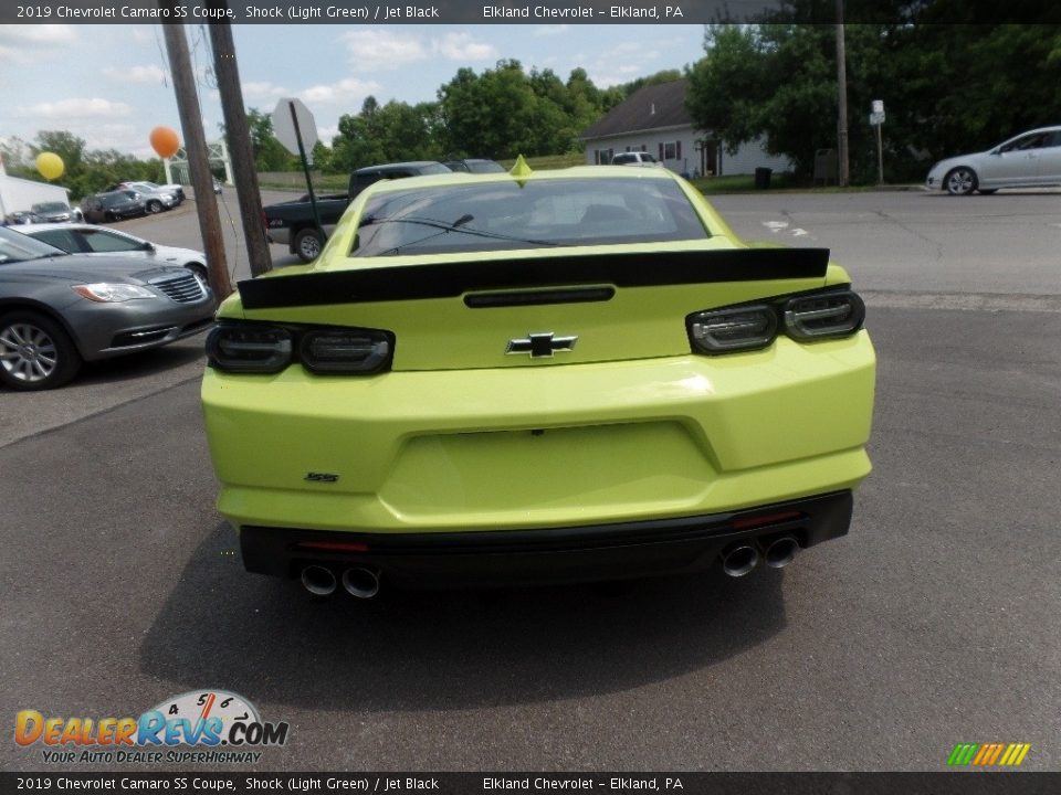 2019 Chevrolet Camaro SS Coupe Shock (Light Green) / Jet Black Photo #8