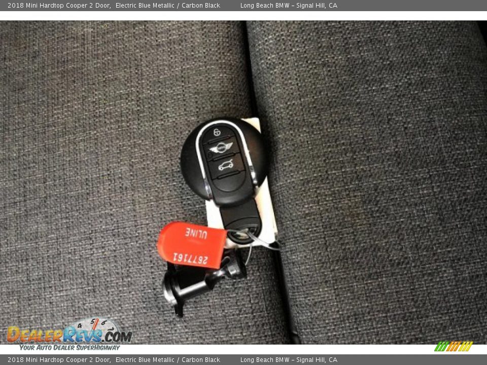 2018 Mini Hardtop Cooper 2 Door Electric Blue Metallic / Carbon Black Photo #11