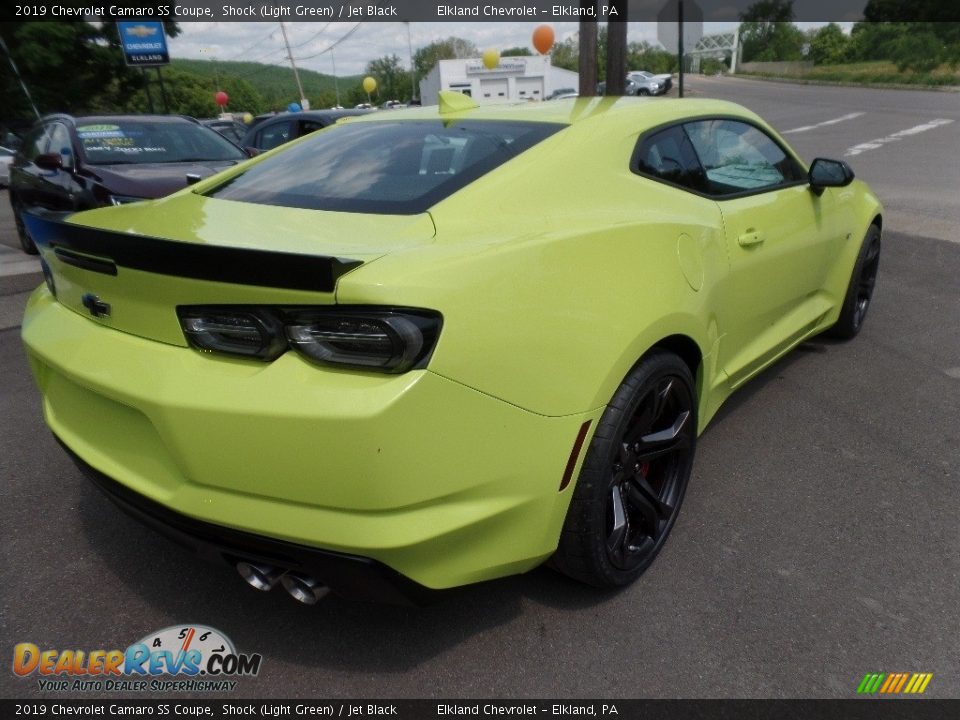 2019 Chevrolet Camaro SS Coupe Shock (Light Green) / Jet Black Photo #9