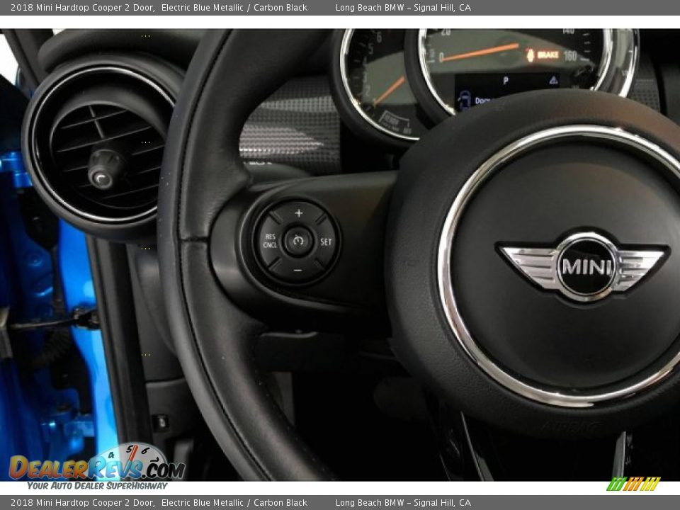 2018 Mini Hardtop Cooper 2 Door Electric Blue Metallic / Carbon Black Photo #14