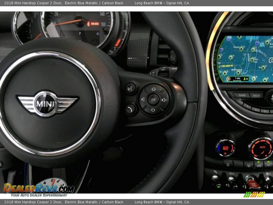 2018 Mini Hardtop Cooper 2 Door Electric Blue Metallic / Carbon Black Photo #15