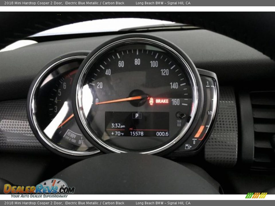 2018 Mini Hardtop Cooper 2 Door Electric Blue Metallic / Carbon Black Photo #16