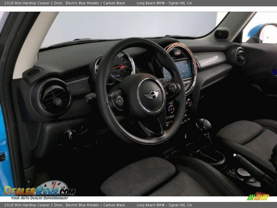 2018 Mini Hardtop Cooper 2 Door Electric Blue Metallic / Carbon Black Photo #17