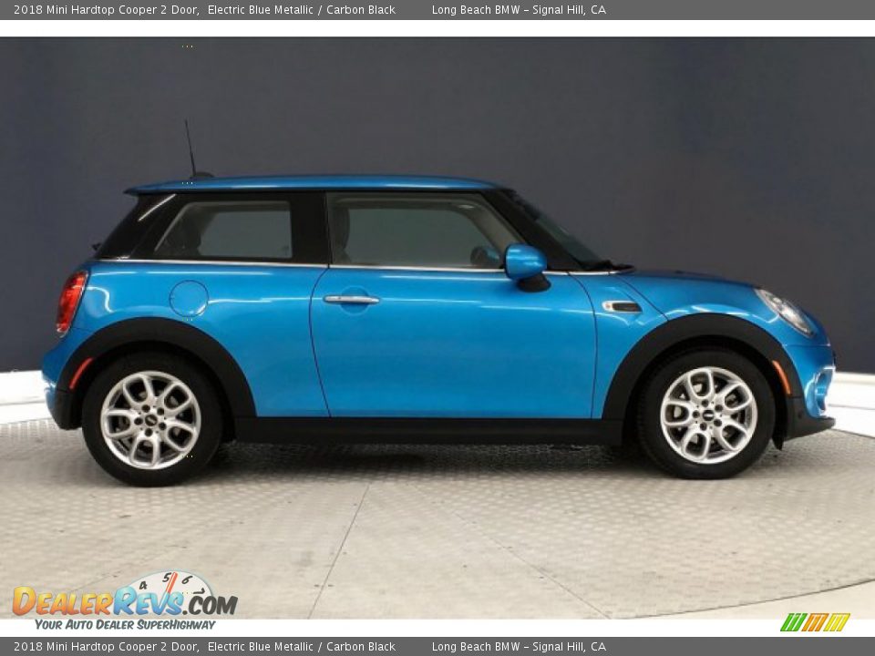2018 Mini Hardtop Cooper 2 Door Electric Blue Metallic / Carbon Black Photo #31