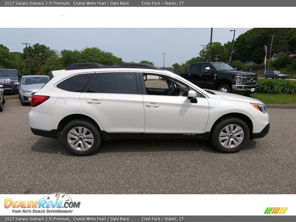 2017 Subaru Outback 2.5i Premium Crystal White Pearl / Slate Black Photo #8