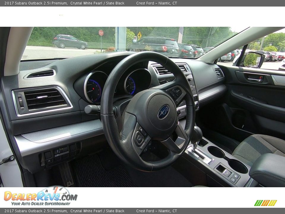 2017 Subaru Outback 2.5i Premium Crystal White Pearl / Slate Black Photo #11