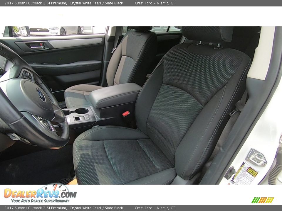 2017 Subaru Outback 2.5i Premium Crystal White Pearl / Slate Black Photo #12