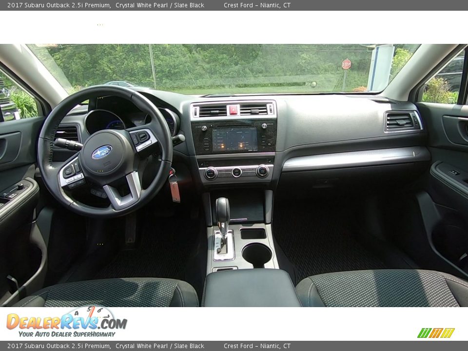 2017 Subaru Outback 2.5i Premium Crystal White Pearl / Slate Black Photo #19