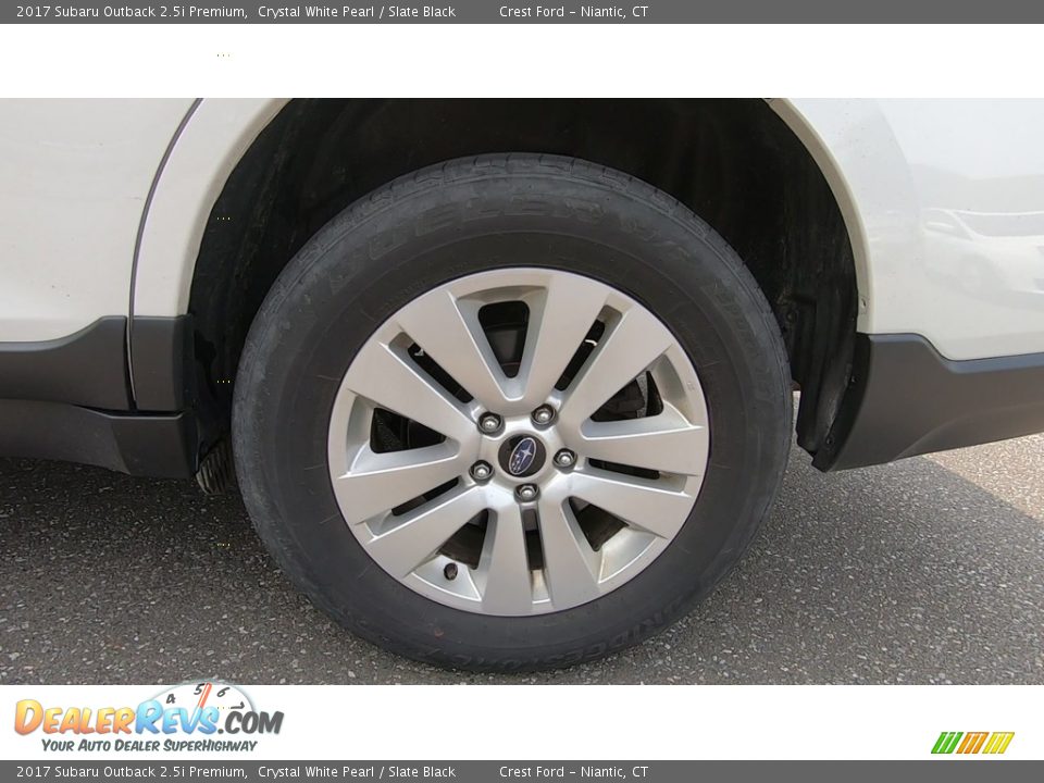 2017 Subaru Outback 2.5i Premium Crystal White Pearl / Slate Black Photo #20
