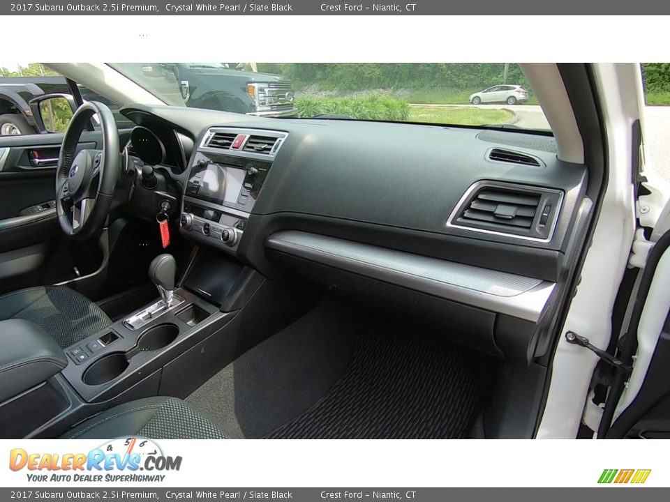 2017 Subaru Outback 2.5i Premium Crystal White Pearl / Slate Black Photo #25