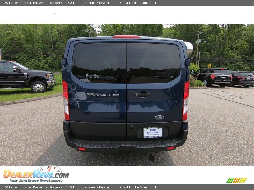 2019 Ford Transit Passenger Wagon XL 150 LR Blue Jeans / Pewter Photo #6