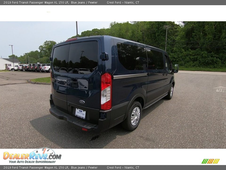 2019 Ford Transit Passenger Wagon XL 150 LR Blue Jeans / Pewter Photo #7