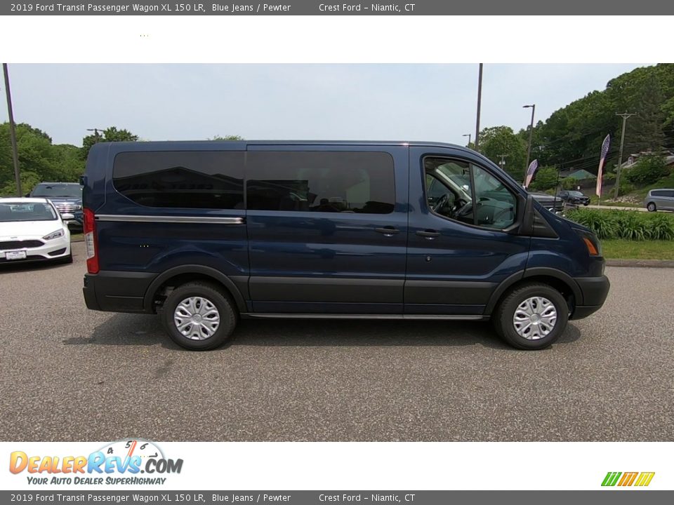 2019 Ford Transit Passenger Wagon XL 150 LR Blue Jeans / Pewter Photo #8