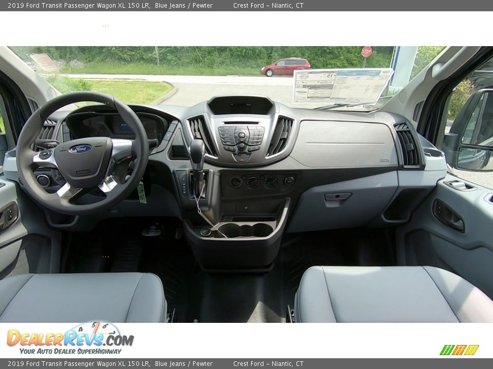 2019 Ford Transit Passenger Wagon XL 150 LR Blue Jeans / Pewter Photo #21