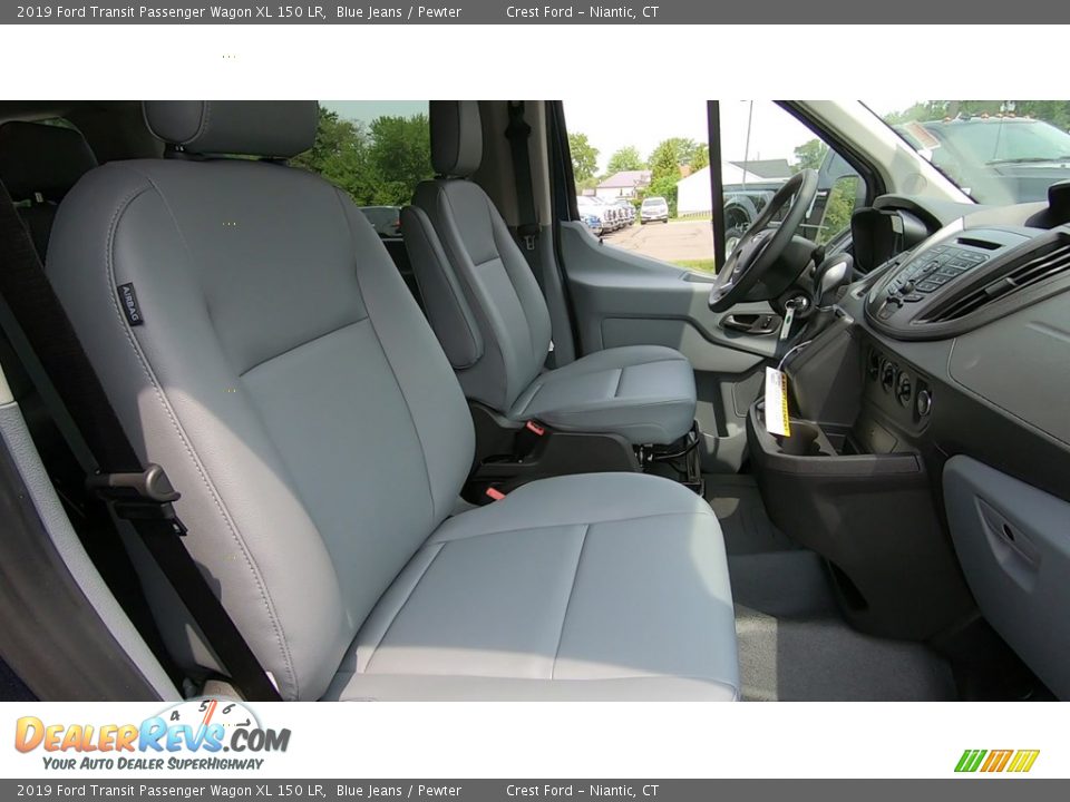 2019 Ford Transit Passenger Wagon XL 150 LR Blue Jeans / Pewter Photo #22