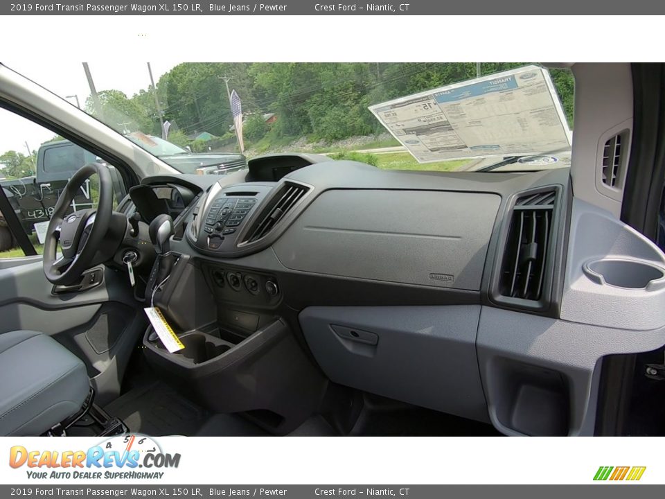 2019 Ford Transit Passenger Wagon XL 150 LR Blue Jeans / Pewter Photo #23