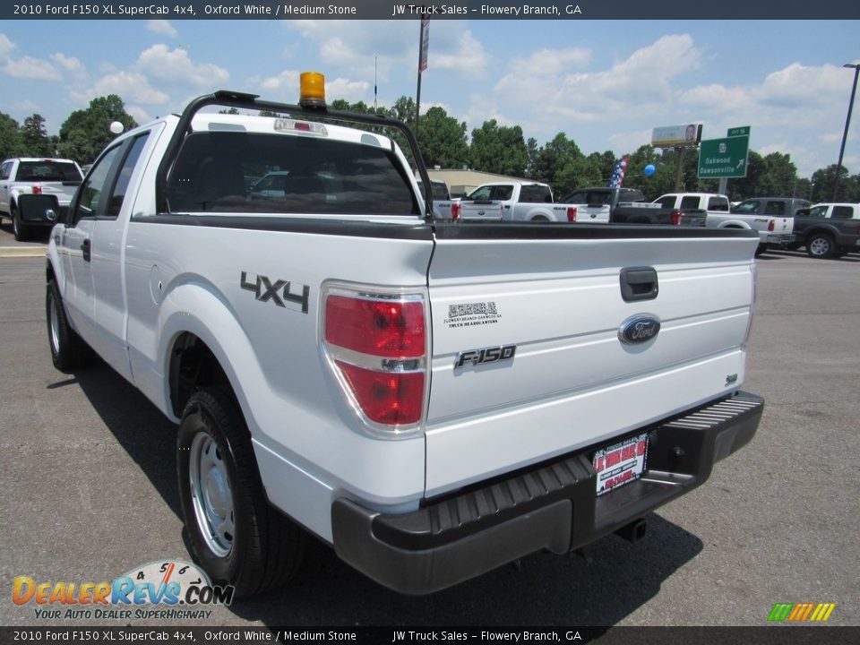 2010 Ford F150 XL SuperCab 4x4 Oxford White / Medium Stone Photo #3