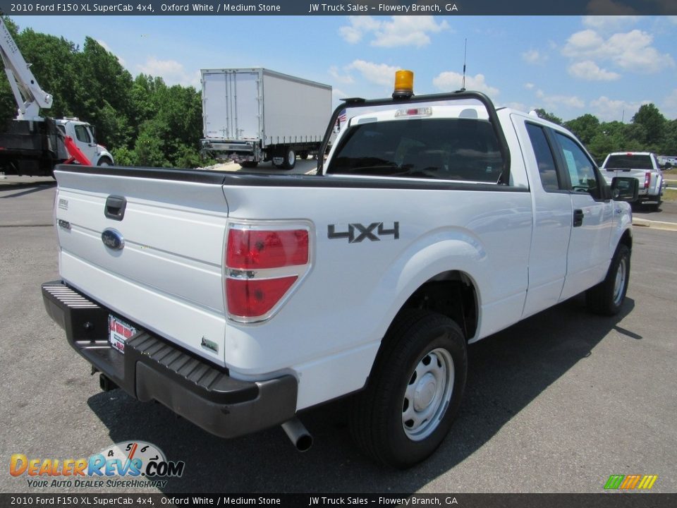 2010 Ford F150 XL SuperCab 4x4 Oxford White / Medium Stone Photo #5