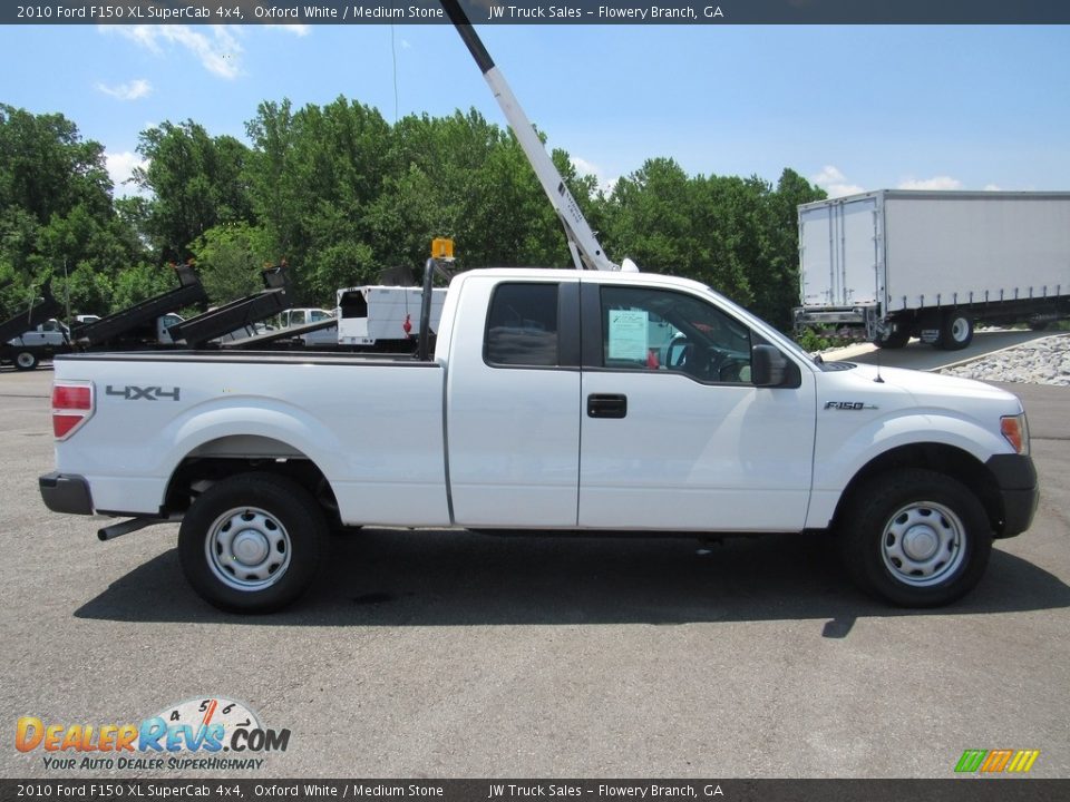 2010 Ford F150 XL SuperCab 4x4 Oxford White / Medium Stone Photo #6