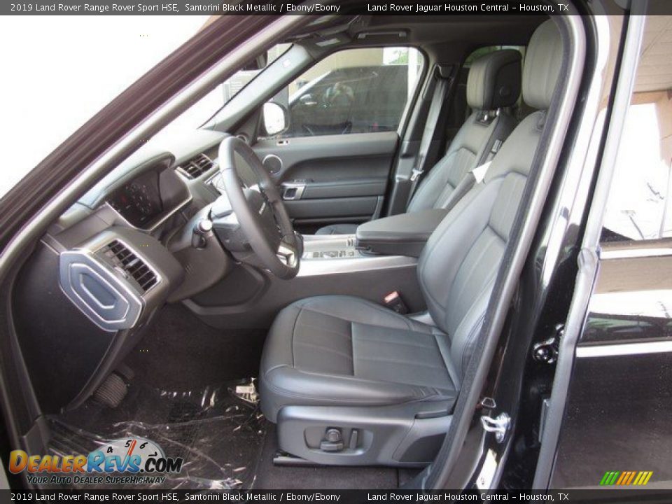 2019 Land Rover Range Rover Sport HSE Santorini Black Metallic / Ebony/Ebony Photo #3