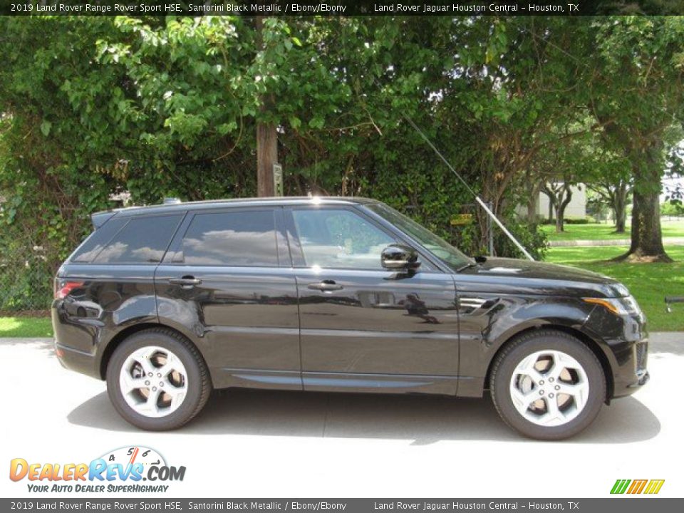 2019 Land Rover Range Rover Sport HSE Santorini Black Metallic / Ebony/Ebony Photo #6