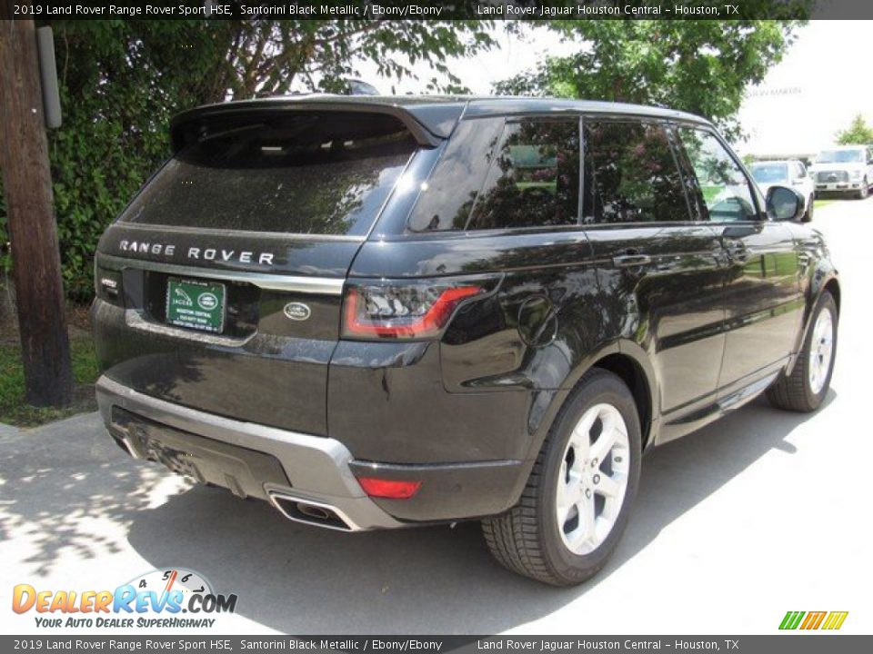 2019 Land Rover Range Rover Sport HSE Santorini Black Metallic / Ebony/Ebony Photo #7