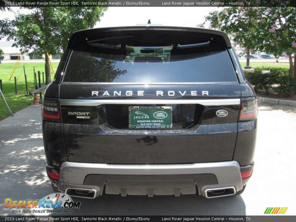 2019 Land Rover Range Rover Sport HSE Santorini Black Metallic / Ebony/Ebony Photo #8