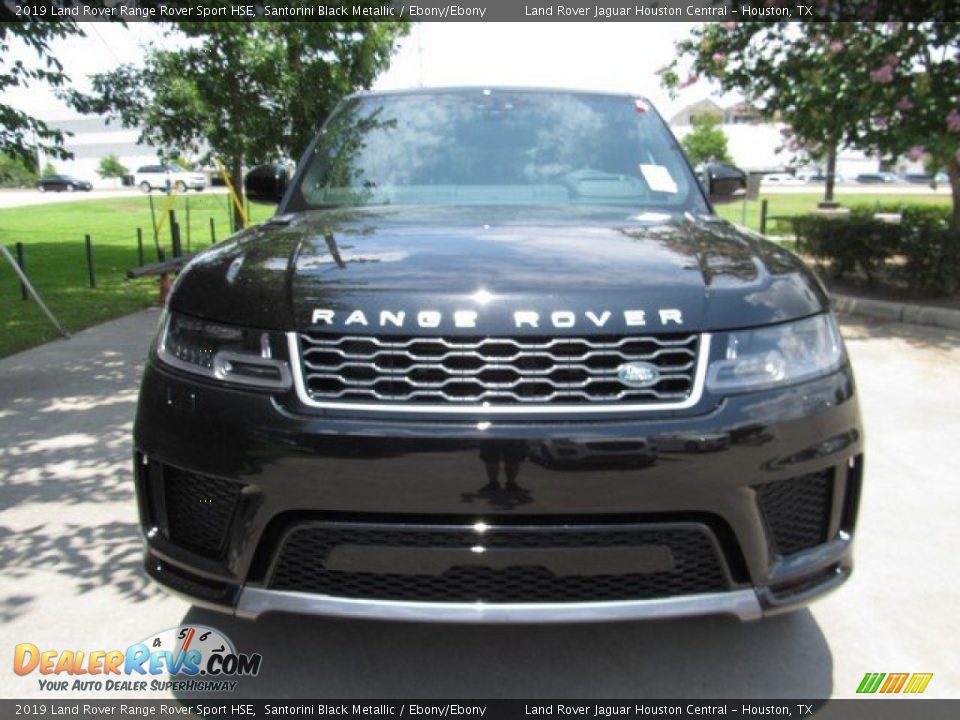 2019 Land Rover Range Rover Sport HSE Santorini Black Metallic / Ebony/Ebony Photo #9