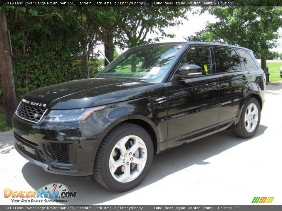 2019 Land Rover Range Rover Sport HSE Santorini Black Metallic / Ebony/Ebony Photo #10