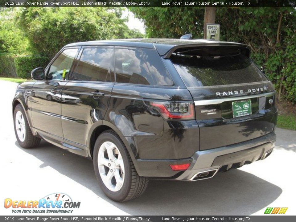 2019 Land Rover Range Rover Sport HSE Santorini Black Metallic / Ebony/Ebony Photo #12