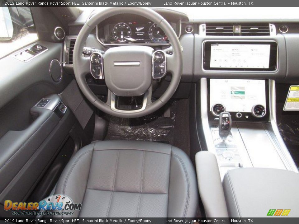2019 Land Rover Range Rover Sport HSE Santorini Black Metallic / Ebony/Ebony Photo #14