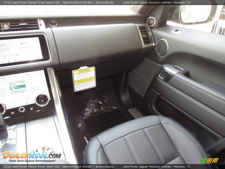 2019 Land Rover Range Rover Sport HSE Santorini Black Metallic / Ebony/Ebony Photo #15