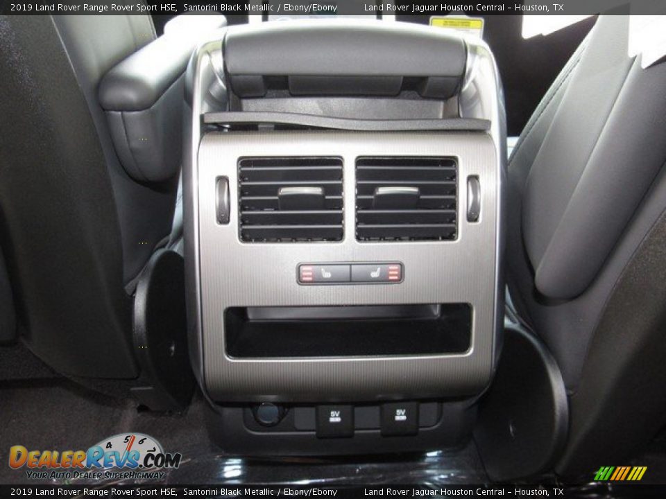 2019 Land Rover Range Rover Sport HSE Santorini Black Metallic / Ebony/Ebony Photo #16