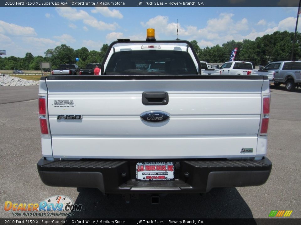 2010 Ford F150 XL SuperCab 4x4 Oxford White / Medium Stone Photo #28