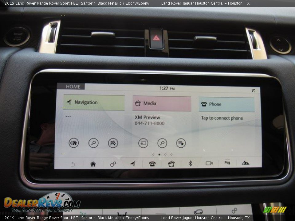 2019 Land Rover Range Rover Sport HSE Santorini Black Metallic / Ebony/Ebony Photo #30