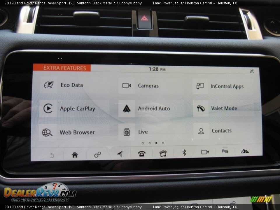 2019 Land Rover Range Rover Sport HSE Santorini Black Metallic / Ebony/Ebony Photo #31