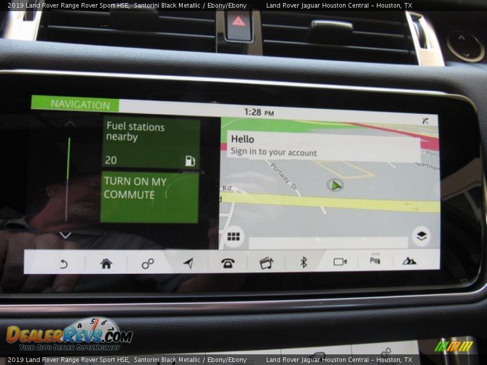 2019 Land Rover Range Rover Sport HSE Santorini Black Metallic / Ebony/Ebony Photo #33