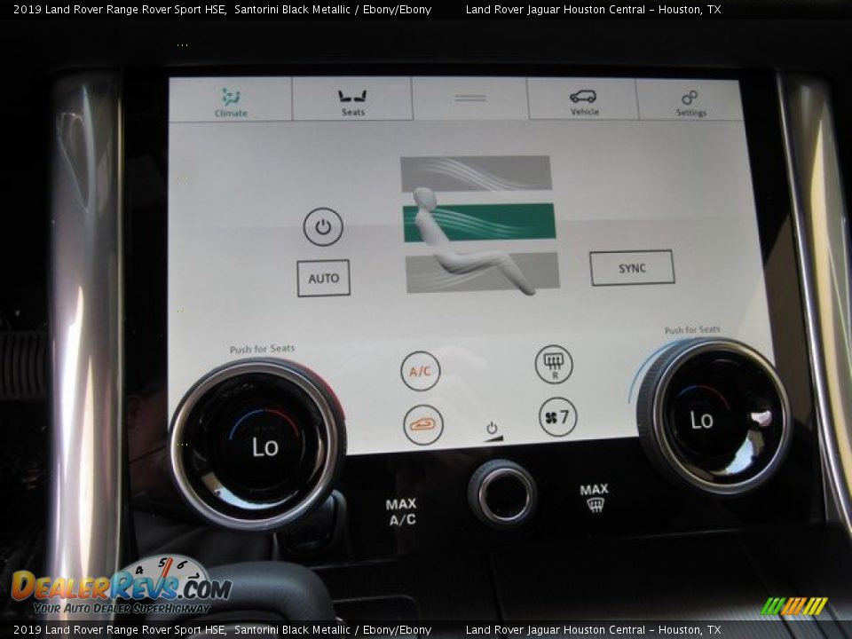 2019 Land Rover Range Rover Sport HSE Santorini Black Metallic / Ebony/Ebony Photo #35