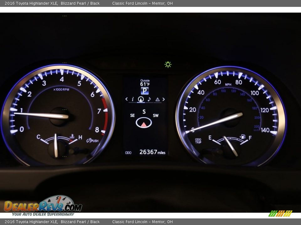 2016 Toyota Highlander XLE Blizzard Pearl / Black Photo #7