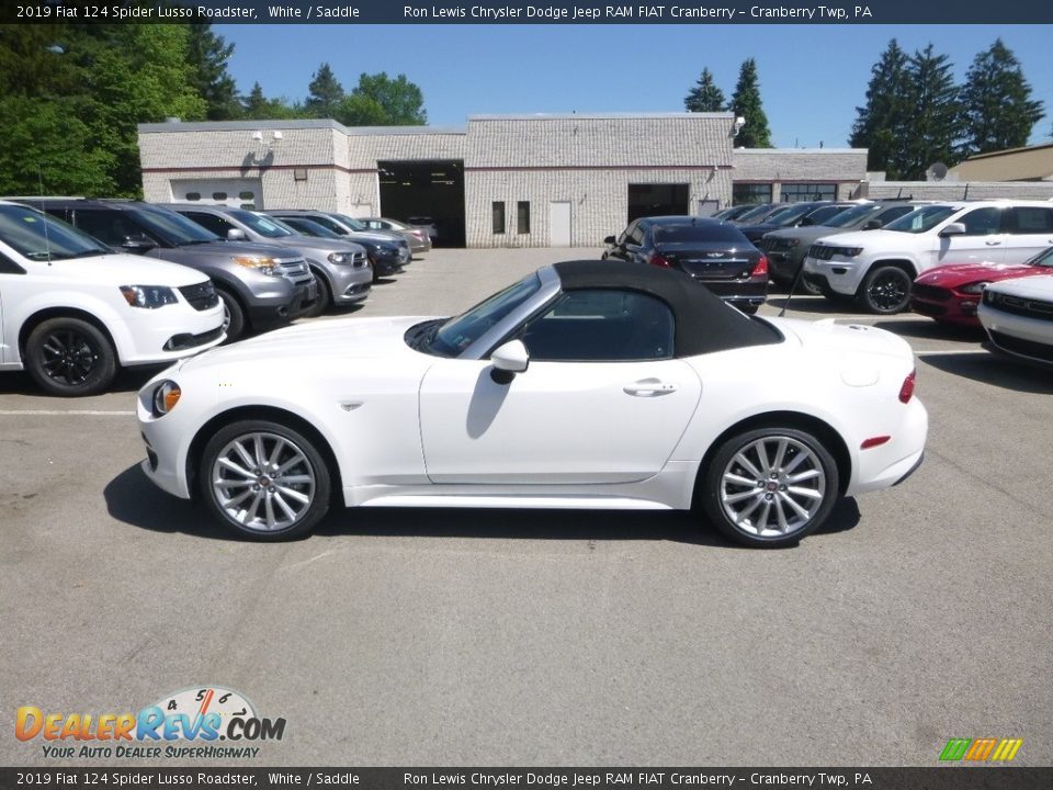 2019 Fiat 124 Spider Lusso Roadster White / Saddle Photo #2